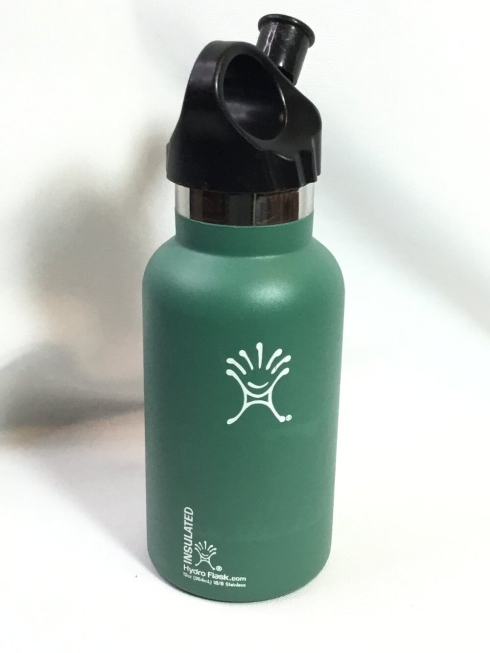 Hydro Flask 12 oz Green Insulated Travel Tumbler With Bite Vale Lid